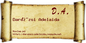 Darázsi Adelaida névjegykártya